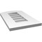 Ekena Millwork Arch Top Surface Mount PVC Gable Vent: Functional, w/ 3-1/2"W x 1"P Standard Frame, 12"W x 20"H GVPAR12X2001SF - alternate 3
